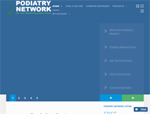 Tablet Screenshot of podiatrynetwork.com